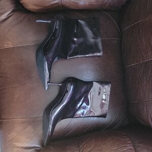 Zara Burgundy Women's Ankle Boots